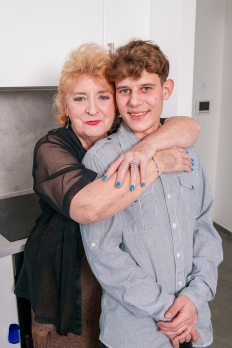 Old lady Noretta has sexual intercourse with a far younger boy
